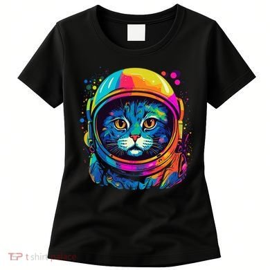 Space Astronaut Cat Gifts Space Cat Women's T-Shirt