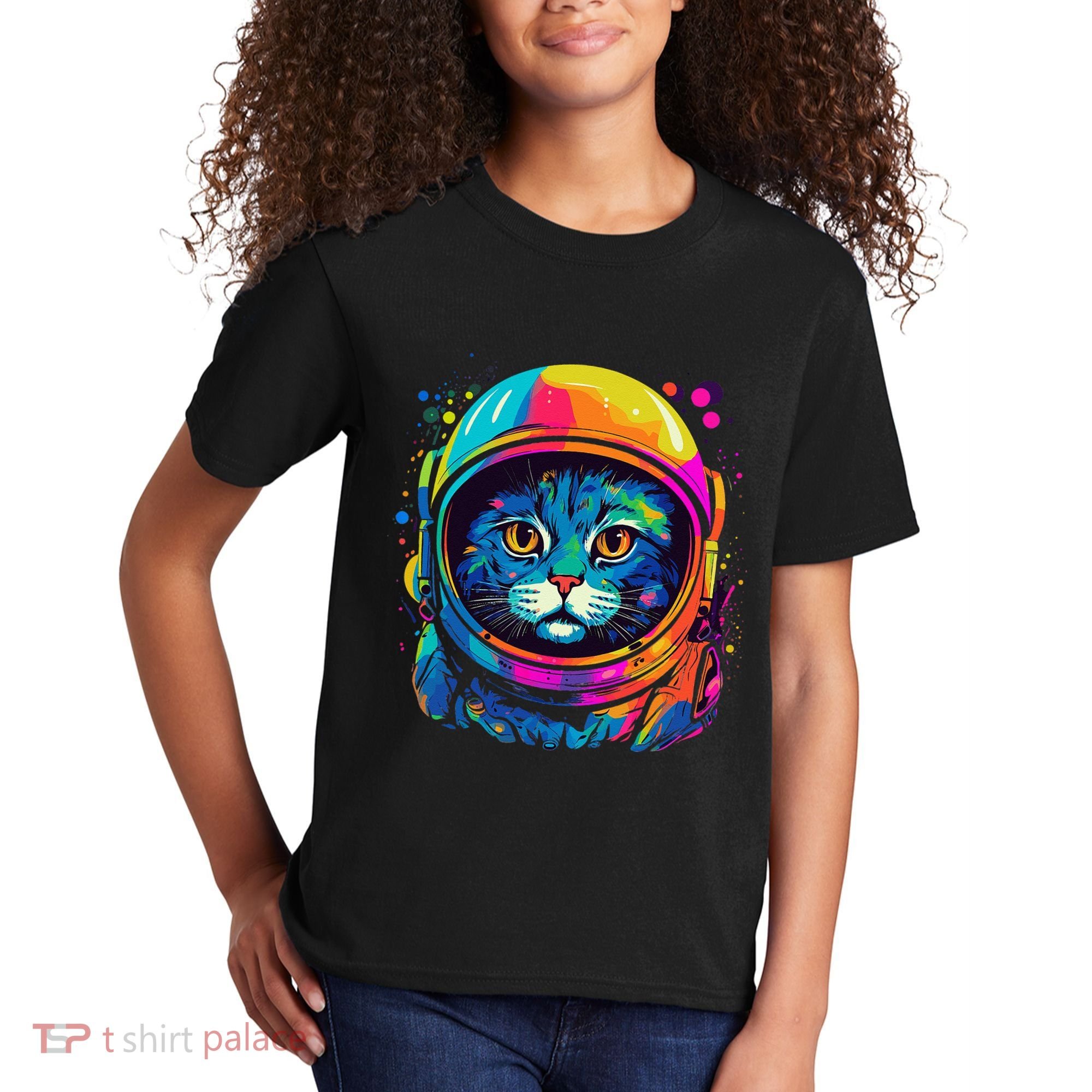 Space Astronaut Cat Gifts Space Cat Kids T-Shirt