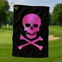 Skull And Crossbones Golf Towel thumb 1