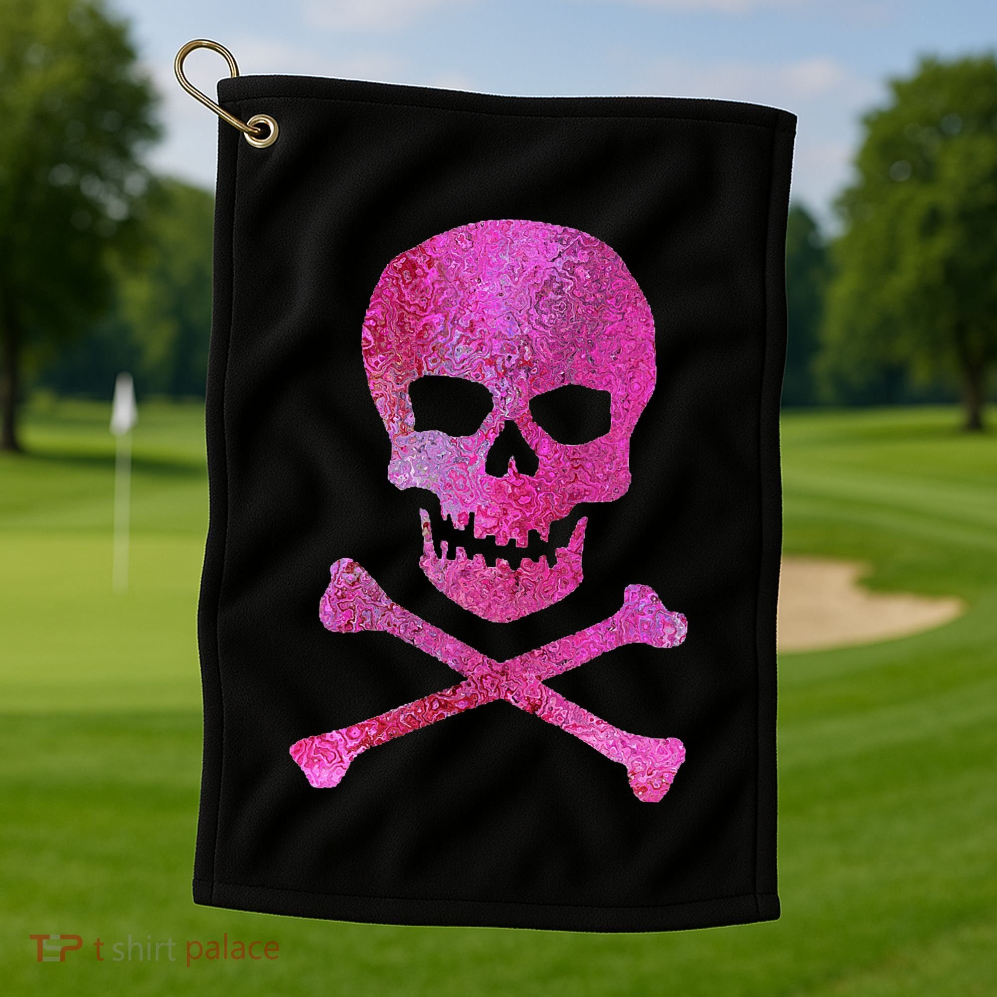 Skull And Crossbones Golf Towel