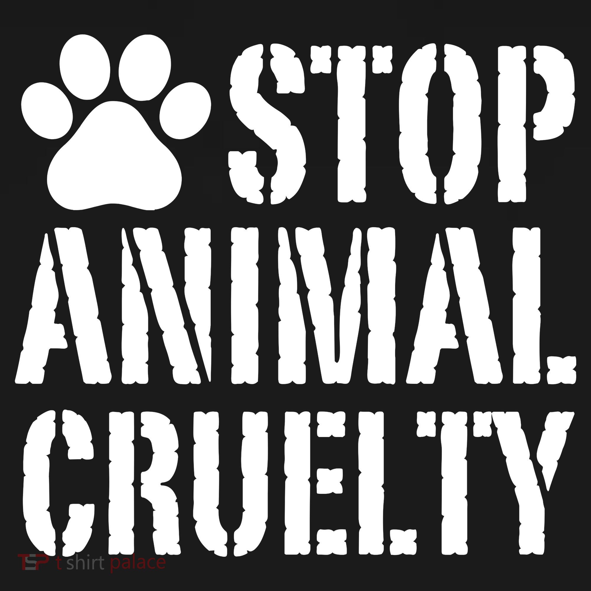 Stop Animal Cruelty Awareness Paw Print Women's Hoodie