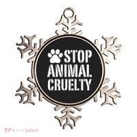 Stop Animal Cruelty Awareness Paw Print Ornament thumb 0