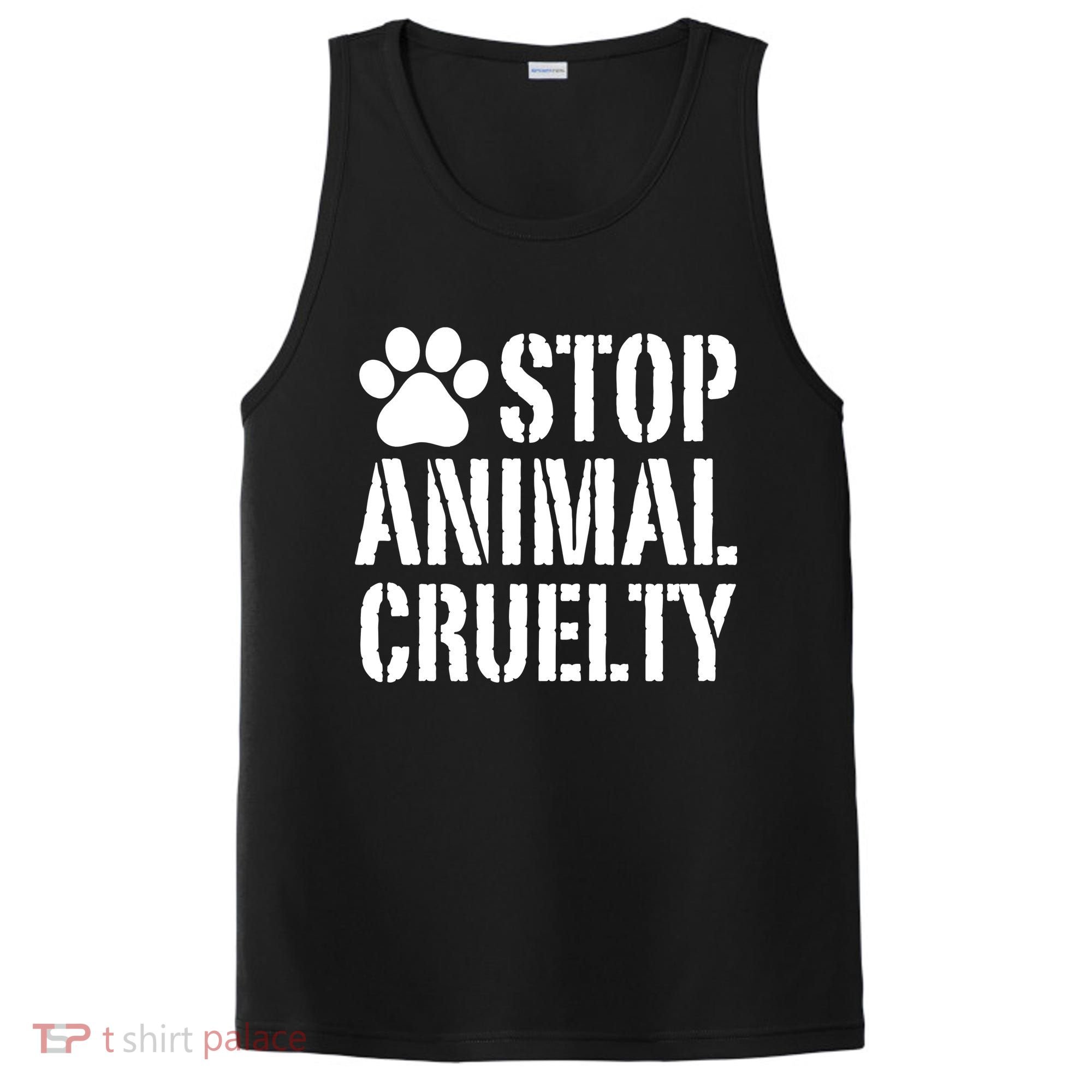 Stop Animal Cruelty Awareness Paw Print PosiCharge Competitor Tank
