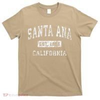 Santa Ana California Ca Vintage Established T-Shirt thumb 0