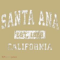 Santa Ana California Ca Vintage Established T-Shirt thumb 7