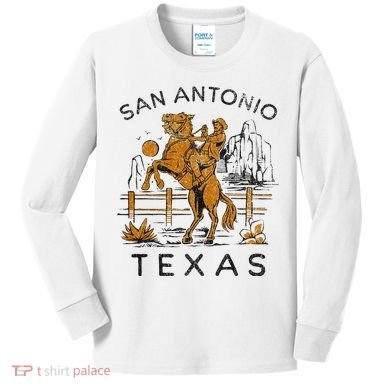 San Antonio Classic City Pride Design Kids Long Sleeve Shirt