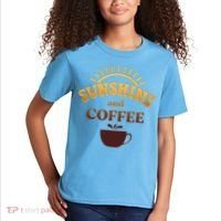 Sunshine And Coffee Kids T-Shirt thumb 2