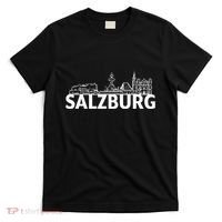 Salzburg Austria City Skyline Silhouette Outline Sketch T-Shirt thumb 0