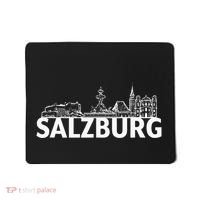Salzburg Austria City Skyline Silhouette Outline Sketch Mousepad thumb 0