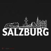 Salzburg Austria City Skyline Silhouette Outline Sketch Baby Bodysuit thumb 2