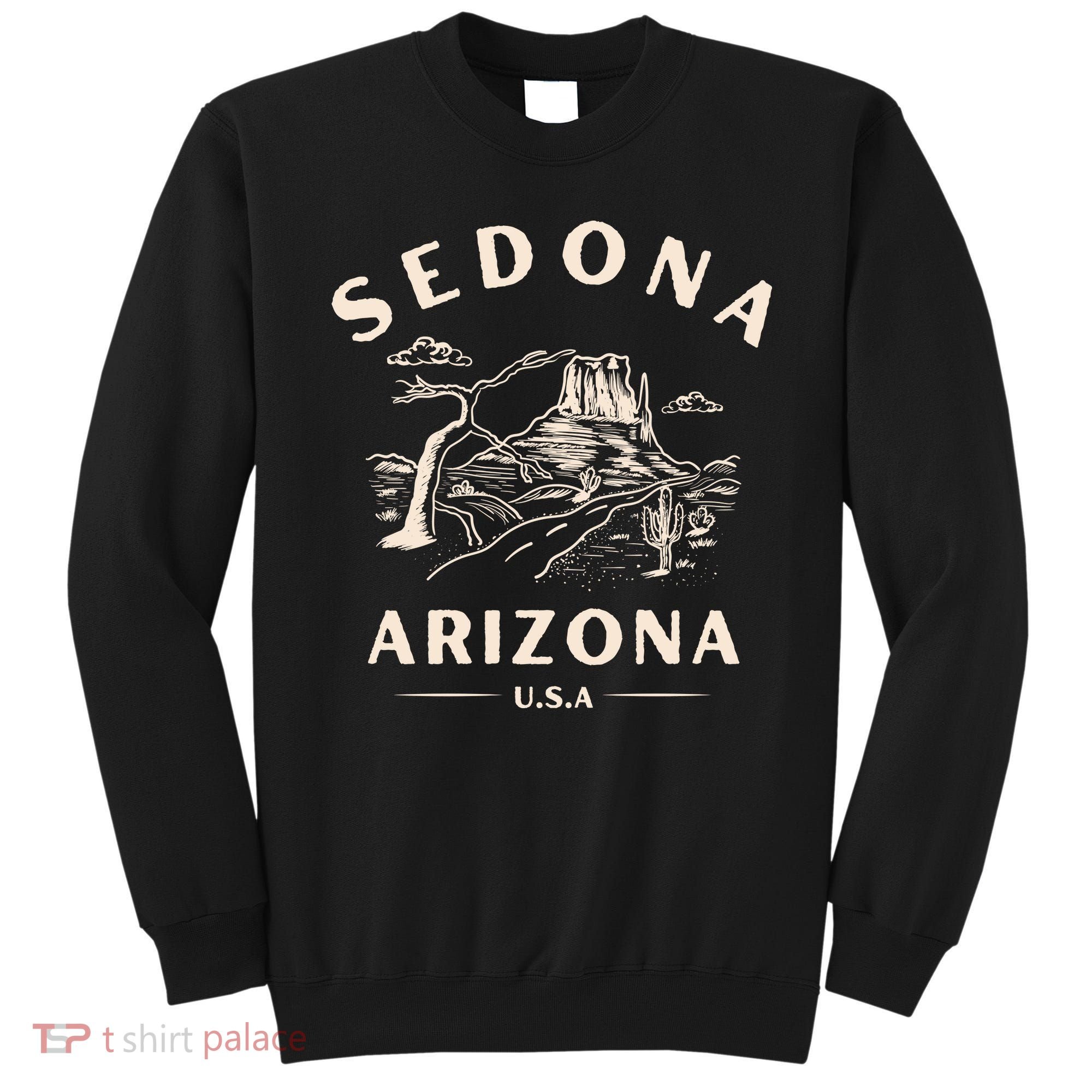 Sedona Arizona Cactus Sunset Desert Sweatshirt