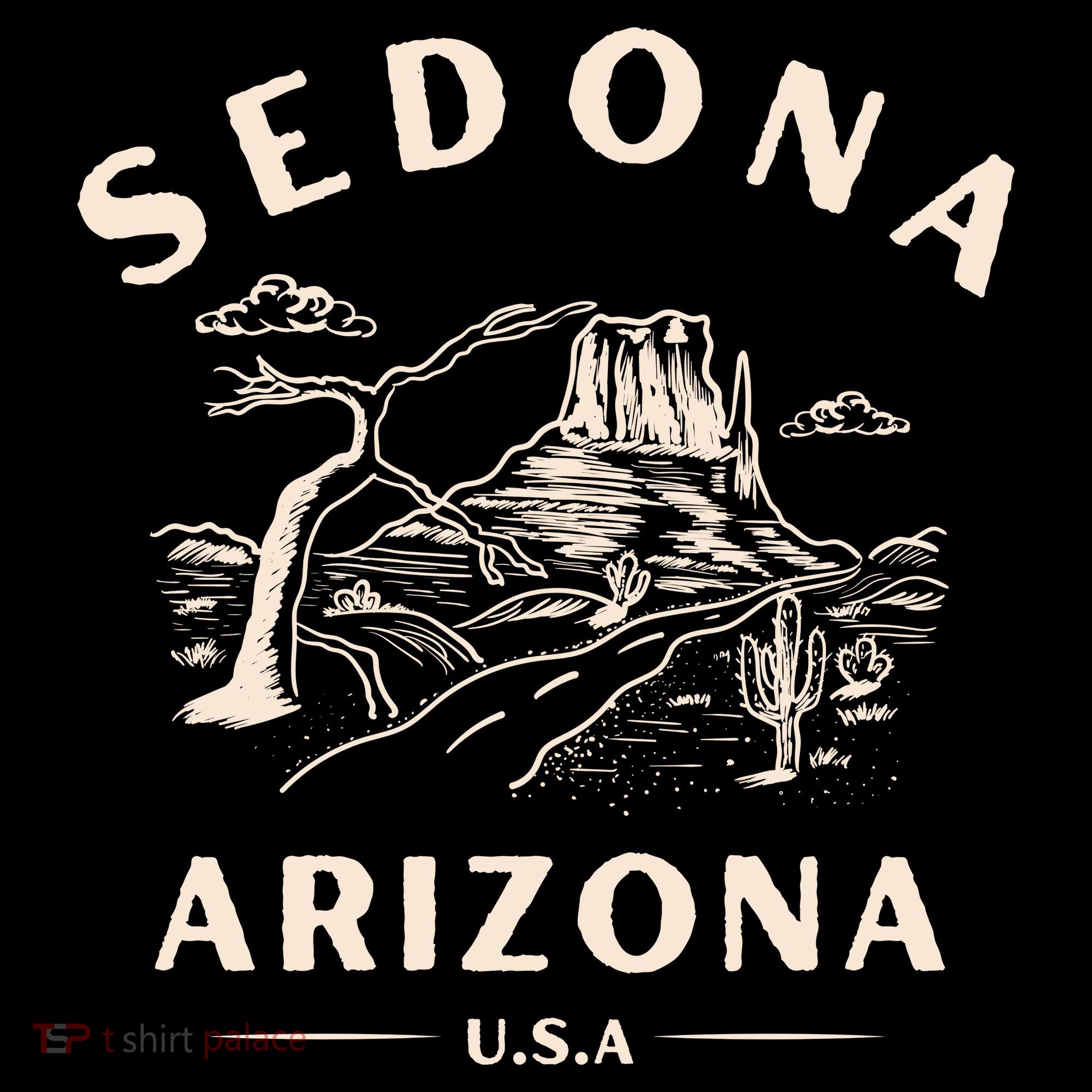 Sedona Arizona Cactus Sunset Desert Women's Hoodie