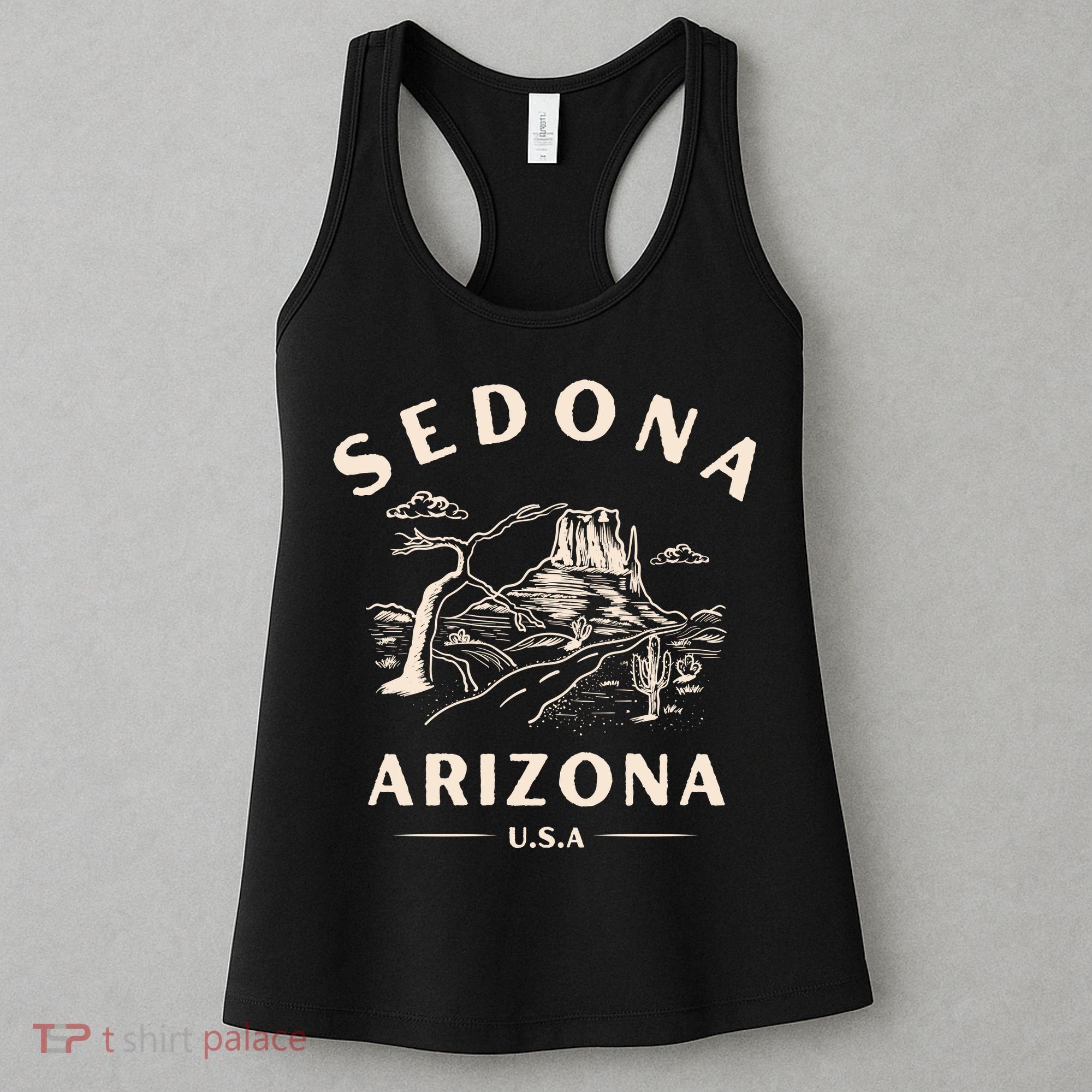 Sedona Arizona Cactus Sunset Desert Women's Tank Top