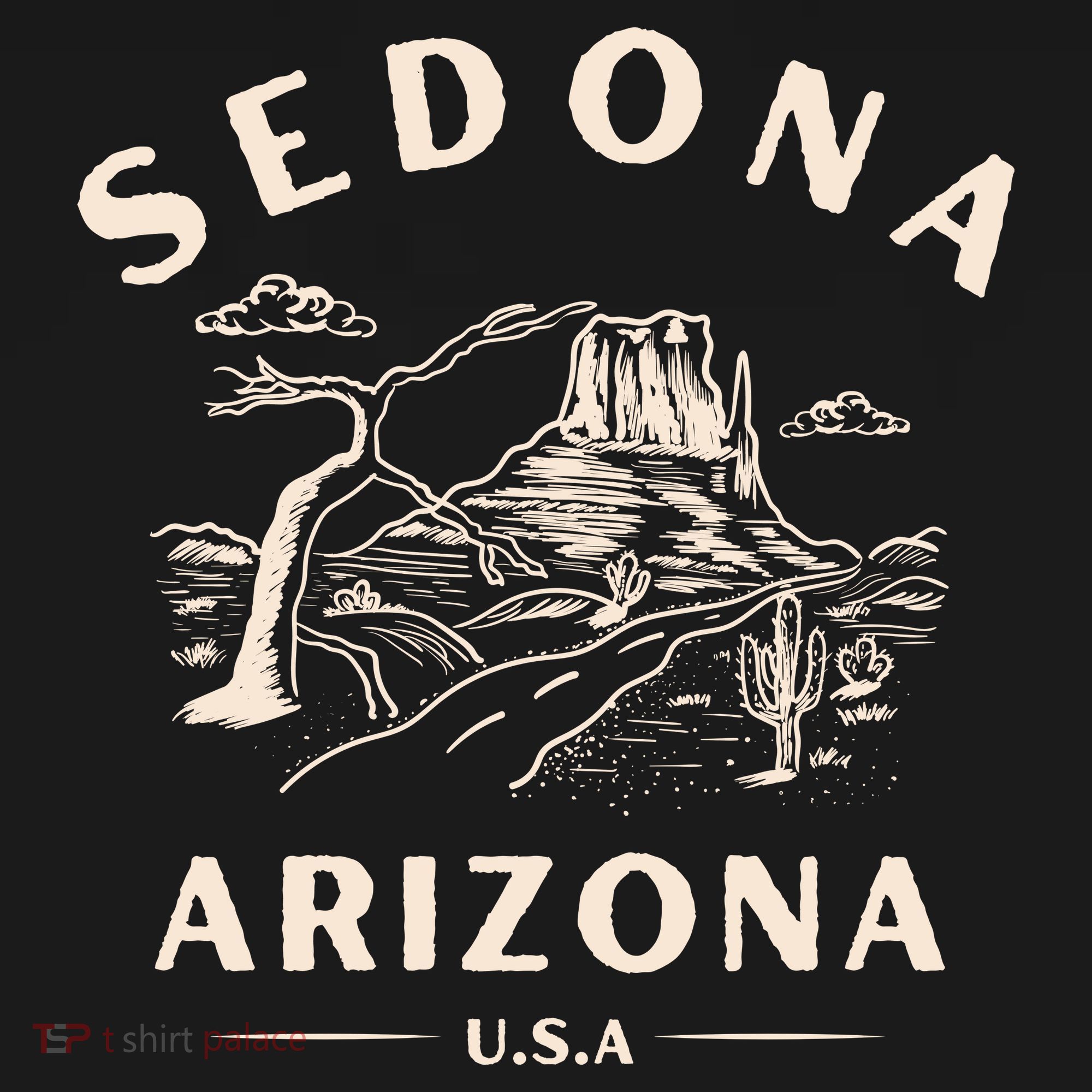 Sedona Arizona Cactus Sunset Desert Women's Tank Top