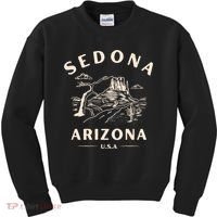 Sedona Arizona Cactus Sunset Desert Kids Sweatshirt thumb 0
