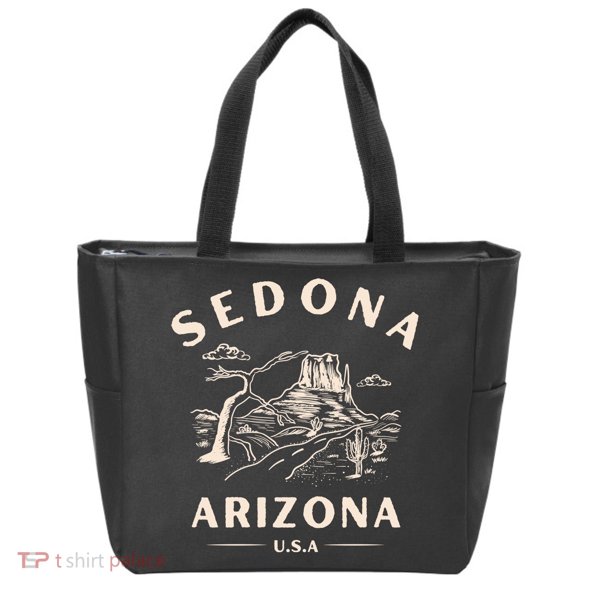 Sedona Arizona Cactus Sunset Desert Tote Bag