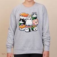 Sushi Anime Cat Sushi Lover Gift Women's Sweatshirt thumb 0