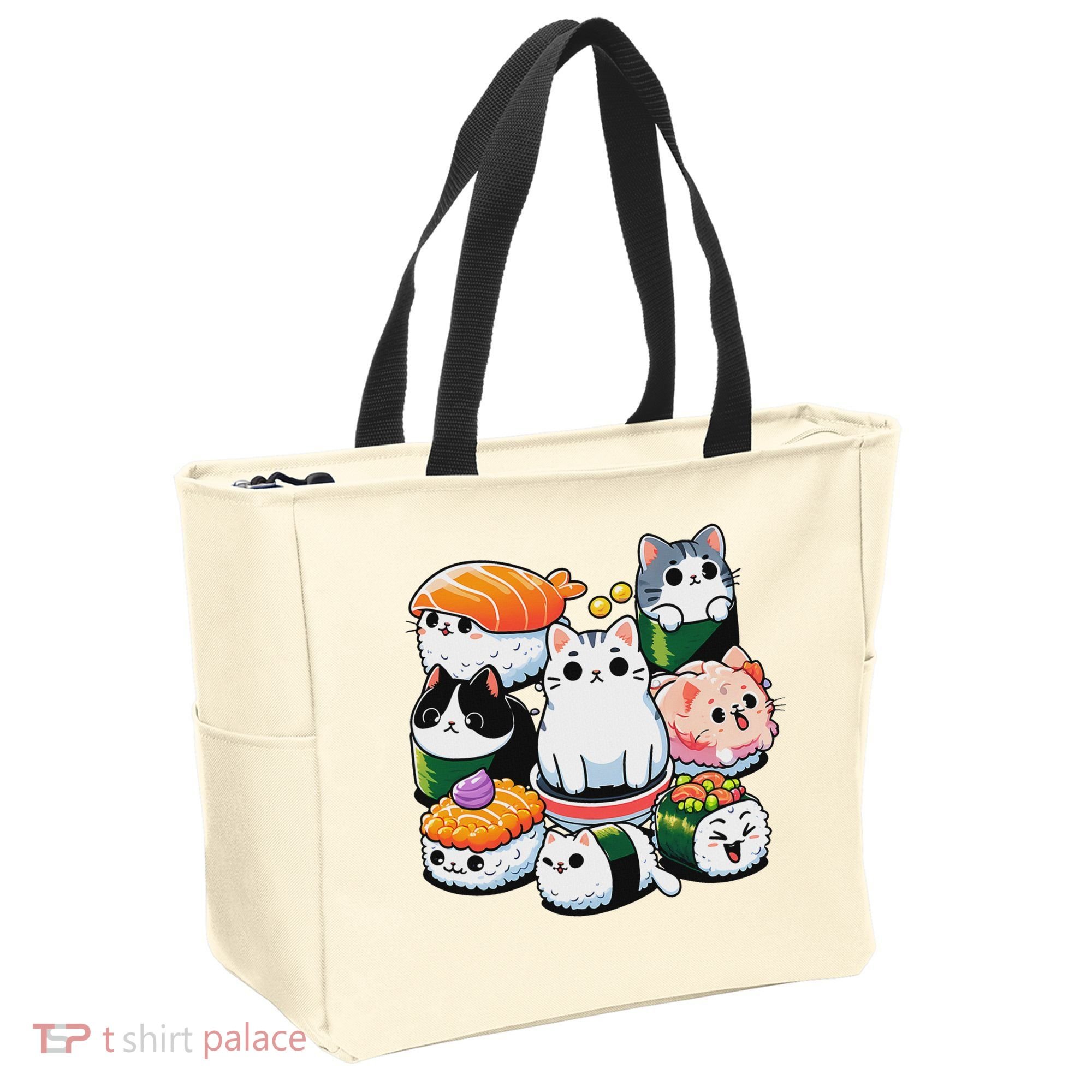 Sushi Anime Cat Sushi Lover Gift Tote Bag