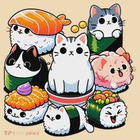 Sushi Anime Cat Sushi Lover Gift Tote Bag thumb 4