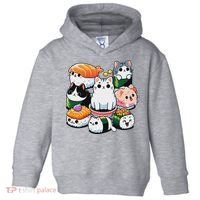 Sushi Anime Cat Sushi Lover Gift Toddler Hoodie thumb 0