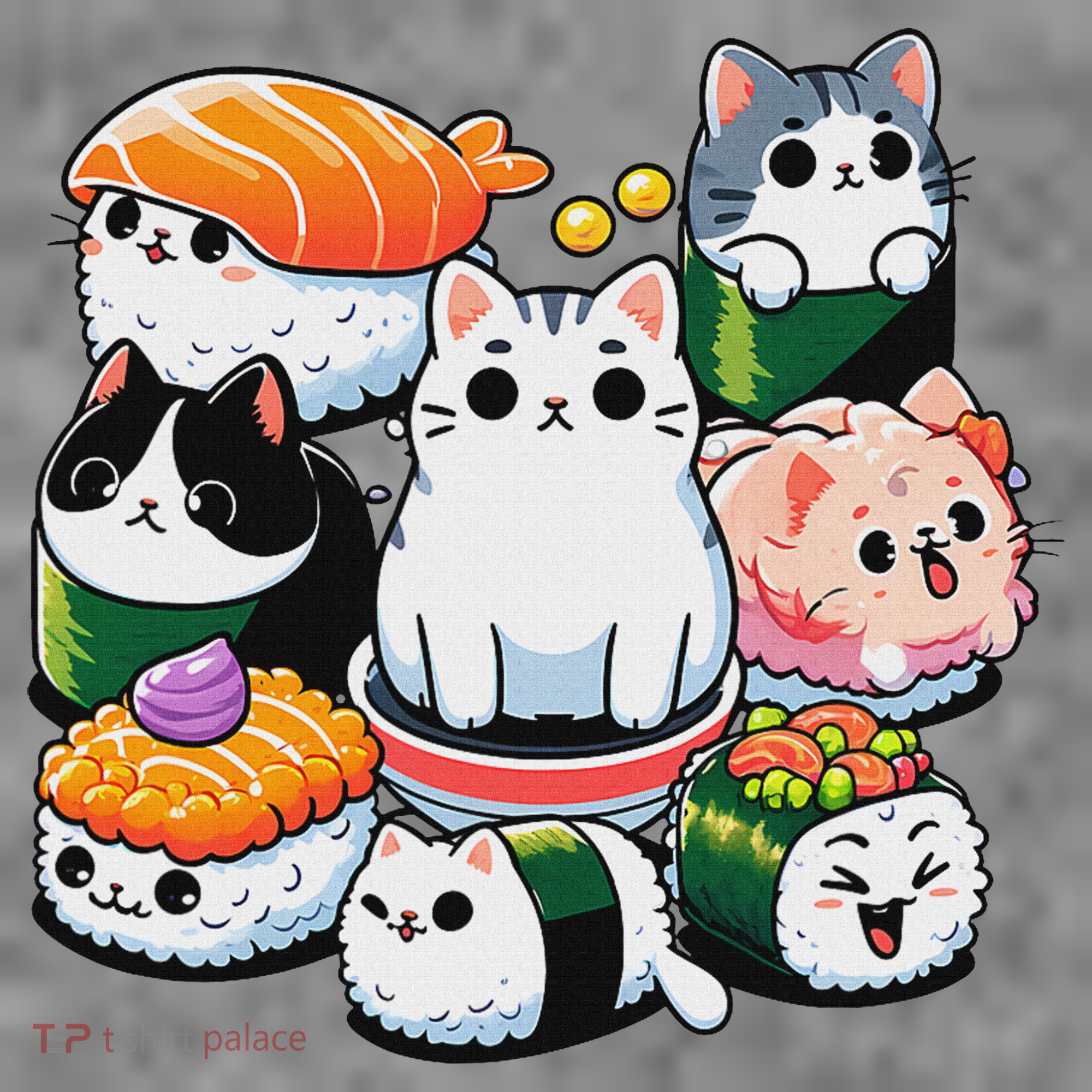 Sushi Anime Cat Sushi Lover Gift Toddler Hoodie