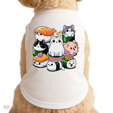 Sushi Anime Cat Sushi Lover Gift Doggie Tank