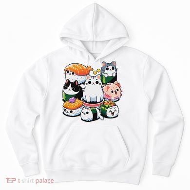 Sushi Anime Cat Sushi Lover Gift Hoodie
