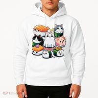 Sushi Anime Cat Sushi Lover Gift Hoodie thumb 2