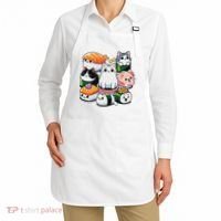 Sushi Anime Cat Sushi Lover Gift Apron thumb 2