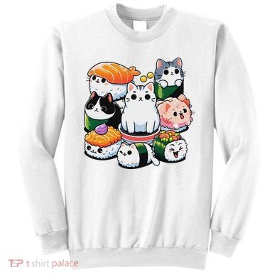 Sushi Anime Cat Sushi Lover Gift Sweatshirt