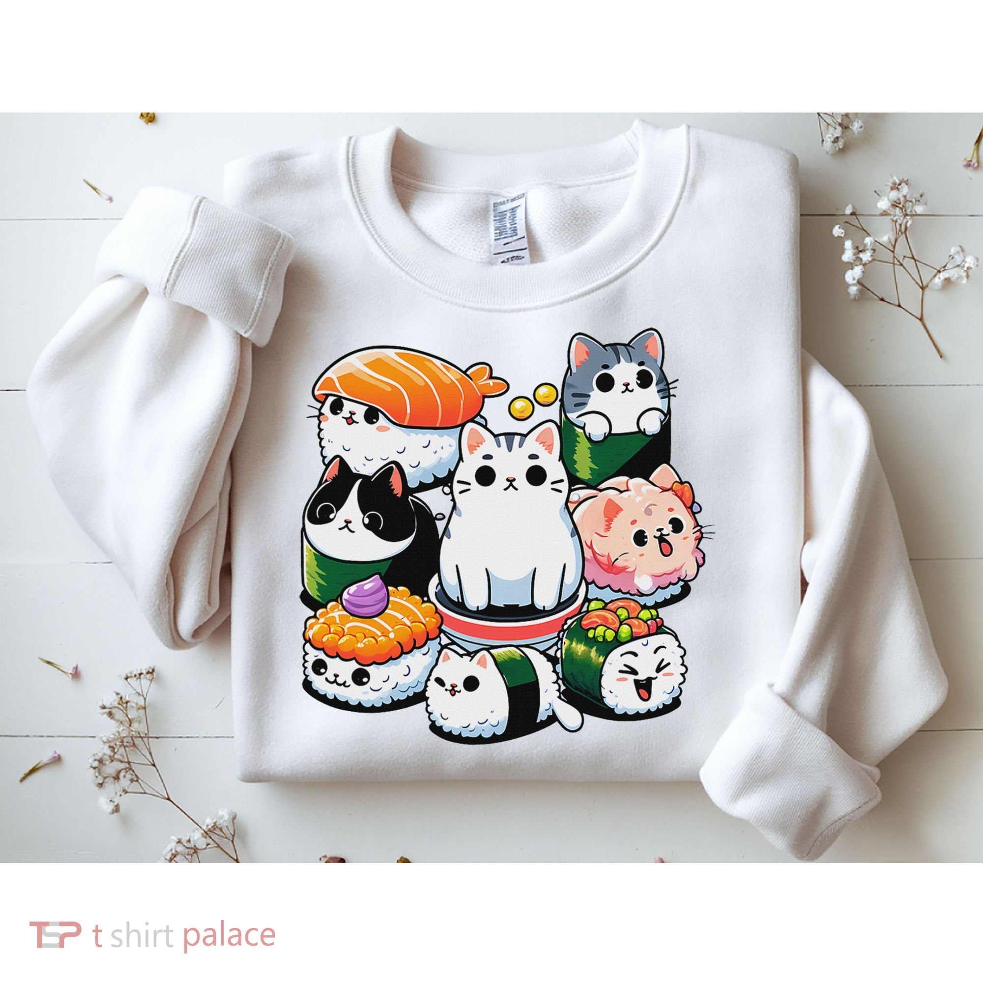 Sushi Anime Cat Sushi Lover Gift Sweatshirt