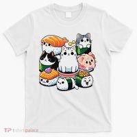 Sushi Anime Cat Sushi Lover Gift T-Shirt thumb 0