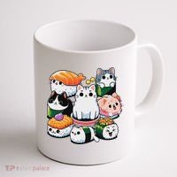 Sushi Anime Cat Sushi Lover Gift Coffee Mug thumb 1
