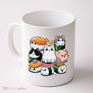 Sushi Anime Cat Sushi Lover Gift Coffee Mug