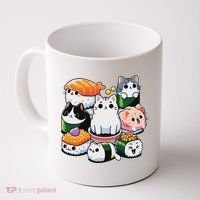Sushi Anime Cat Sushi Lover Gift Coffee Mug thumb 0