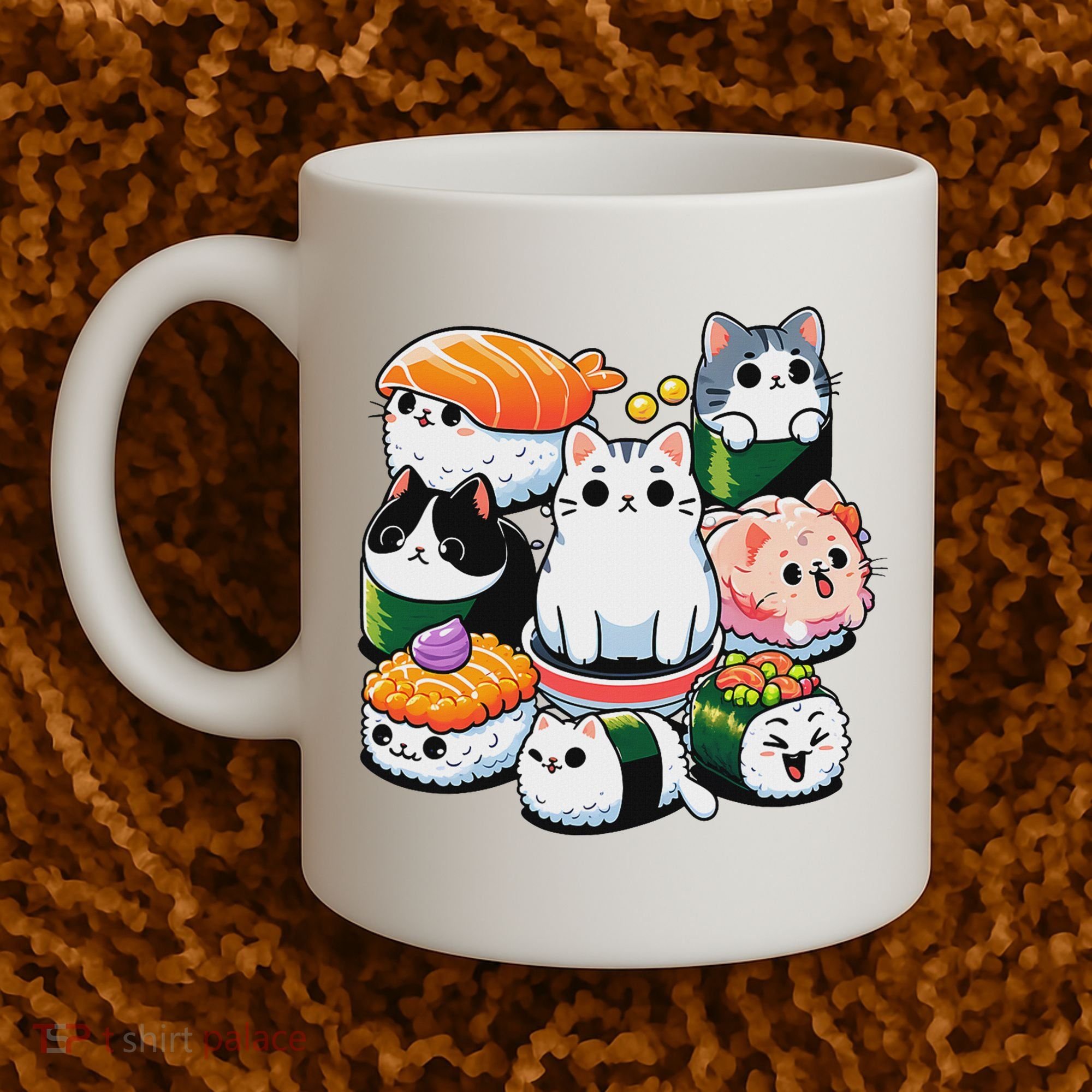 Sushi Anime Cat Sushi Lover Gift Coffee Mug