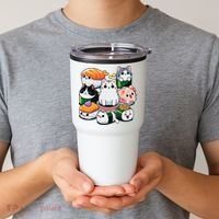 Sushi Anime Cat Sushi Lover Gift Tumbler thumb 2
