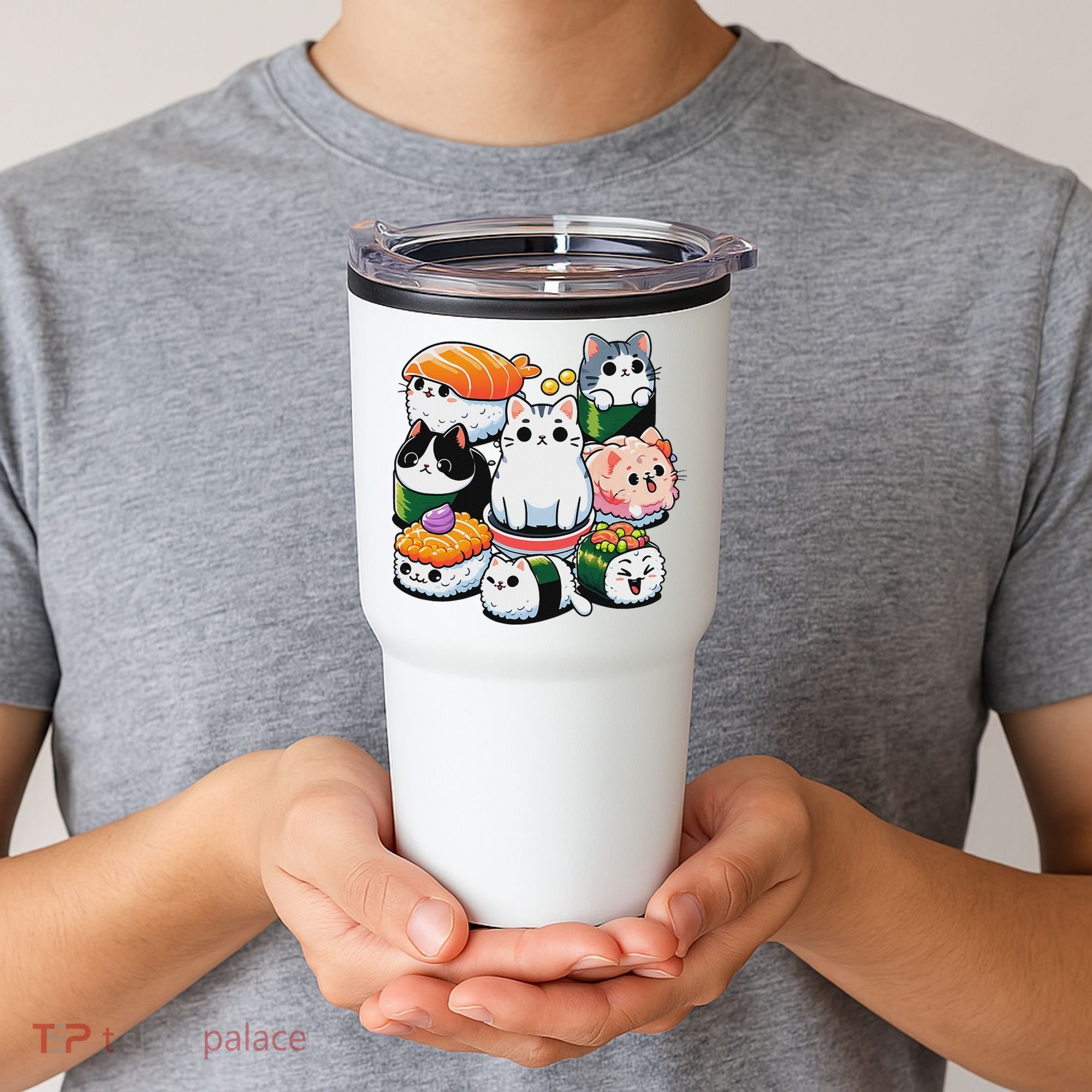 Sushi Anime Cat Sushi Lover Gift Tumbler