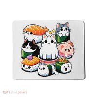 Sushi Anime Cat Sushi Lover Gift Mousepad thumb 0