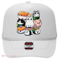 Sushi Anime Cat Sushi Lover Gift Hat thumb 0