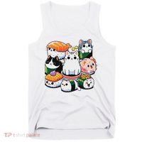 Sushi Anime Cat Sushi Lover Gift Tank Top thumb 0