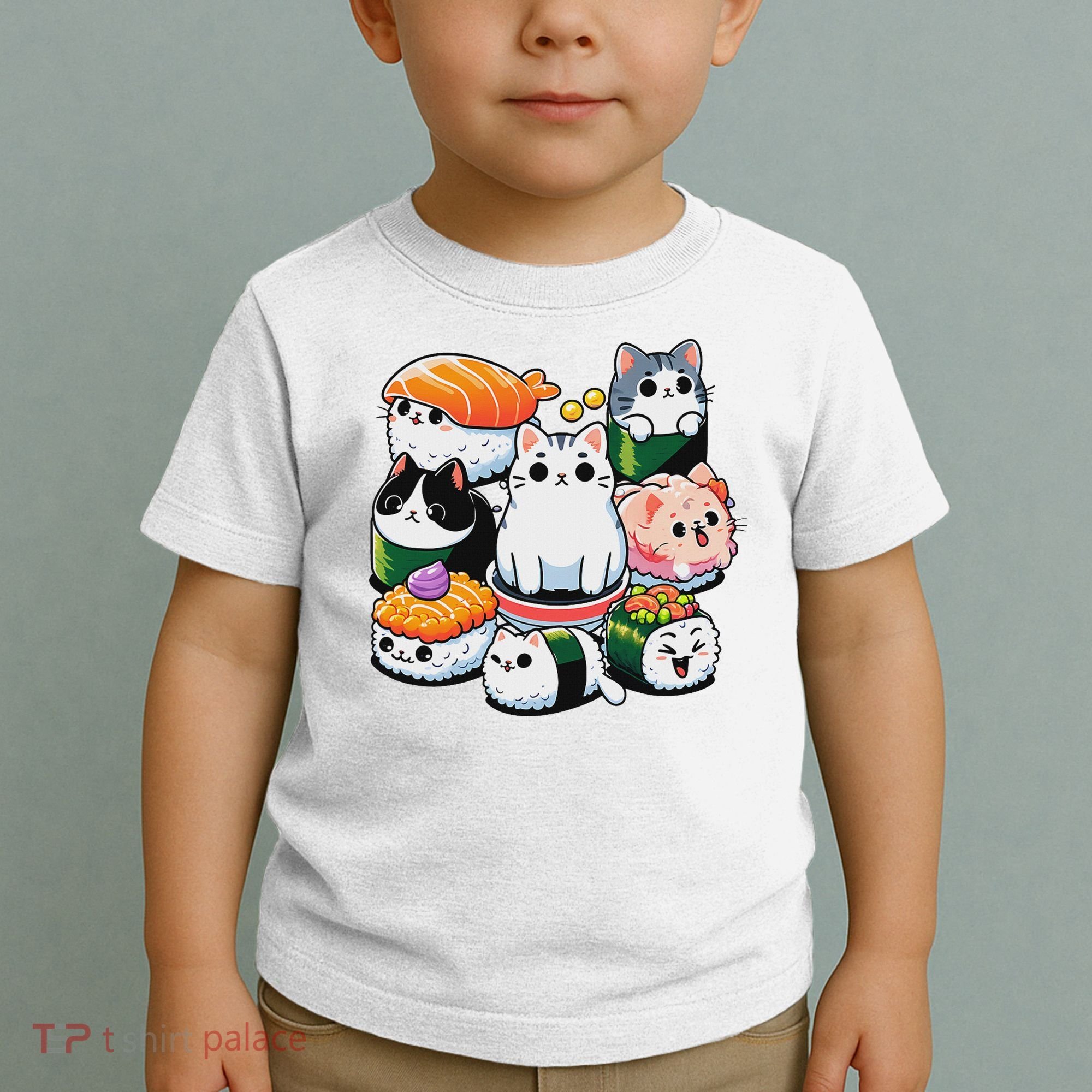 Sushi Anime Cat Sushi Lover Gift Toddler T-Shirt
