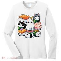 Sushi Anime Cat Sushi Lover Gift Women's Long Sleeve Shirt thumb 0