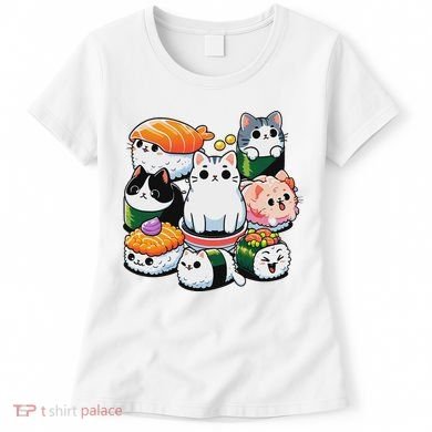 Sushi Anime Cat Sushi Lover Gift Women's T-Shirt