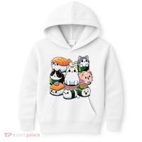Sushi Anime Cat Sushi Lover Gift Kids Hoodie thumb 0