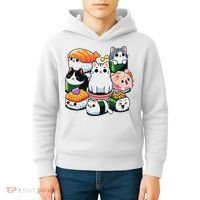 Sushi Anime Cat Sushi Lover Gift Kids Hoodie thumb 4