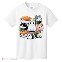 Sushi Anime Cat Sushi Lover Gift Kids T-Shirt thumb 0