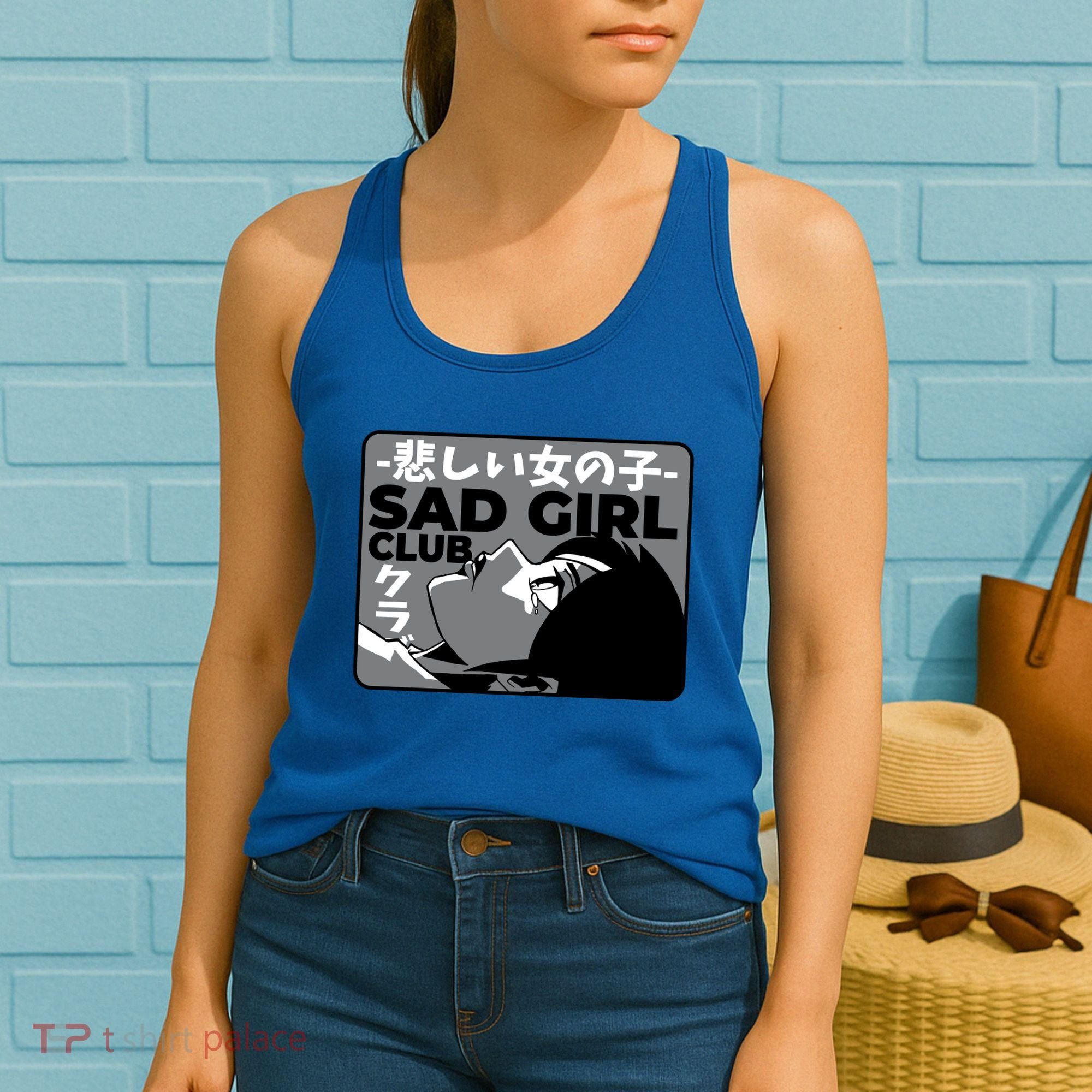 Sad Girl Club Anime Women's Tank Top
