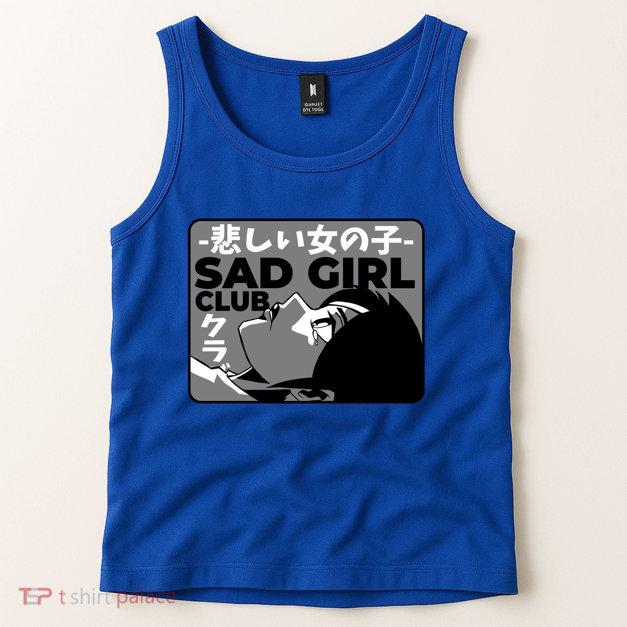 Sad Girl Club Anime Tank Top