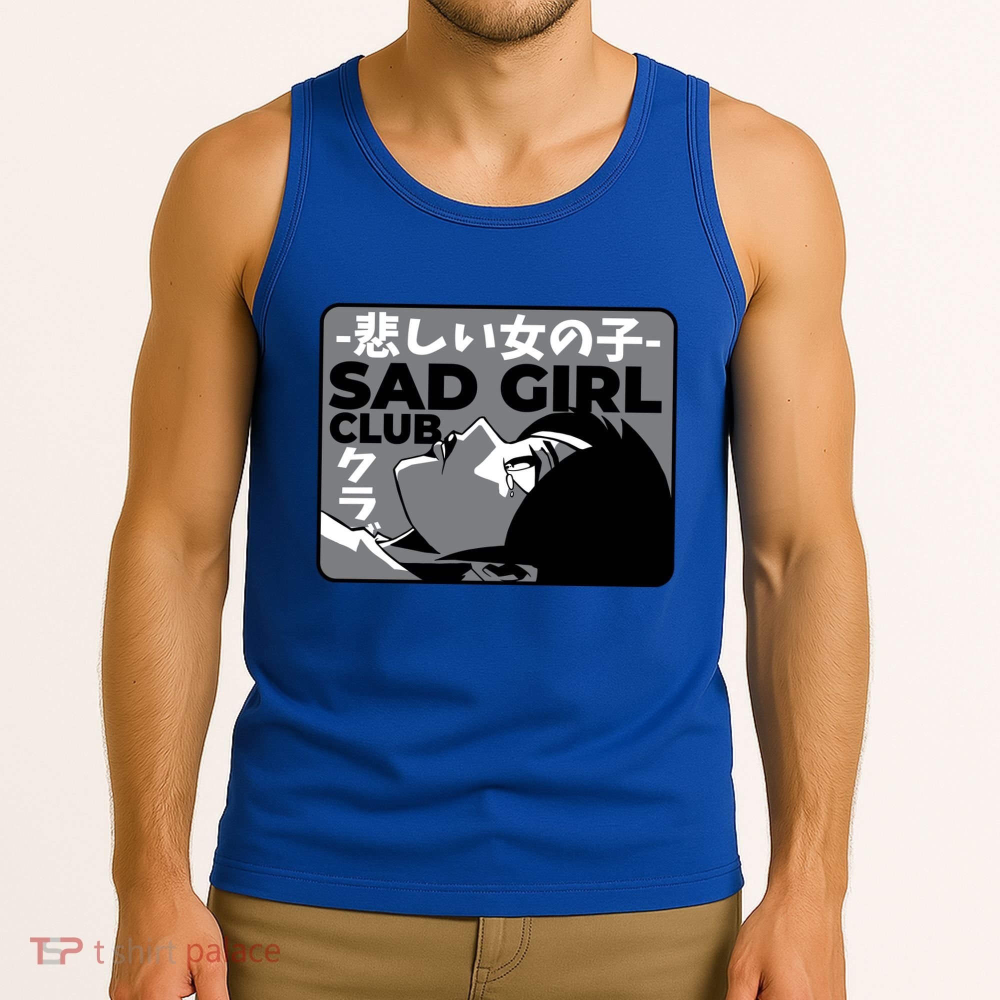 Sad Girl Club Anime Tank Top